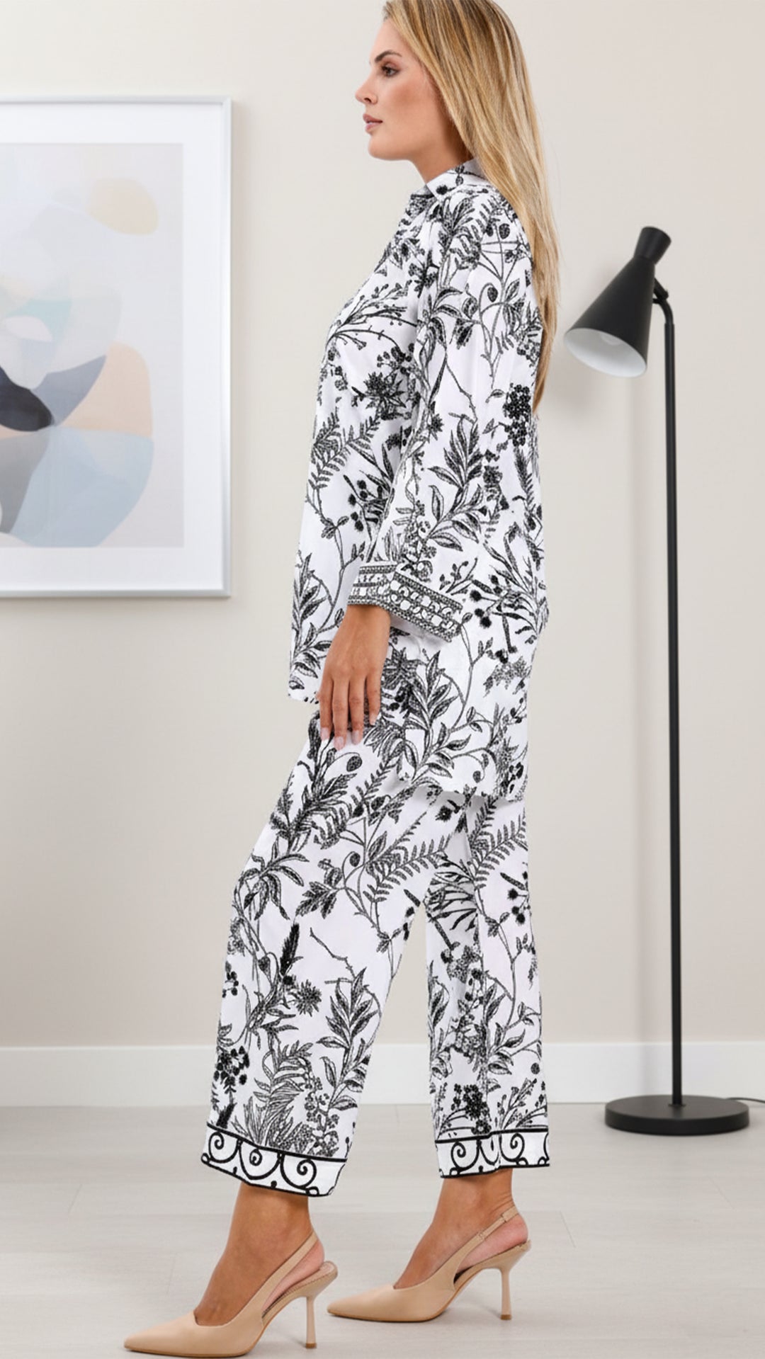 Zarelle White Matching Co-ord Set