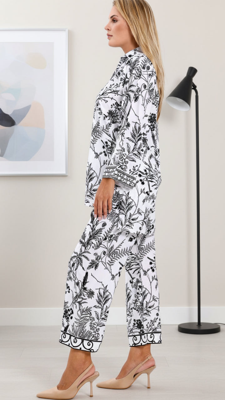 Zarelle White Matching Co-ord Set