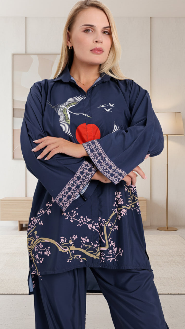 Selene Blue Matching Co-ord Set