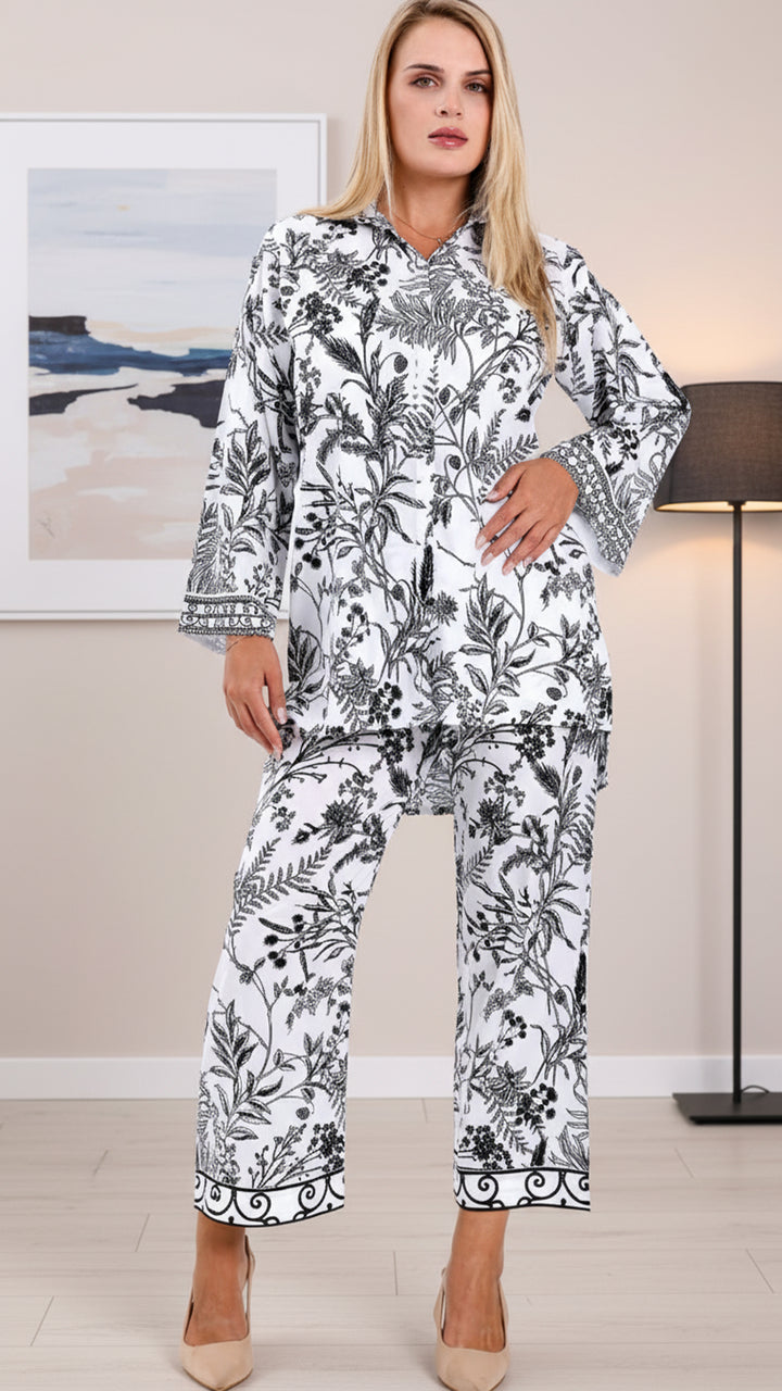 Zarelle White Matching Co-ord Set