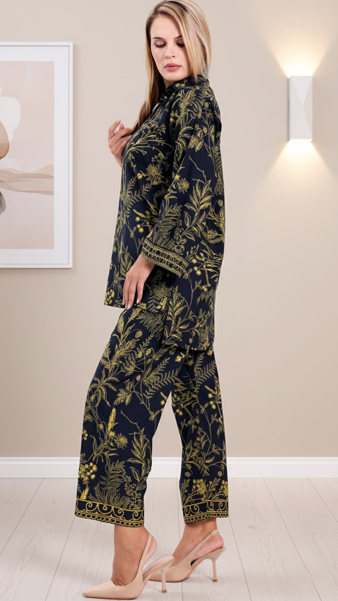 Zarelle Black Matching Co-ord Set