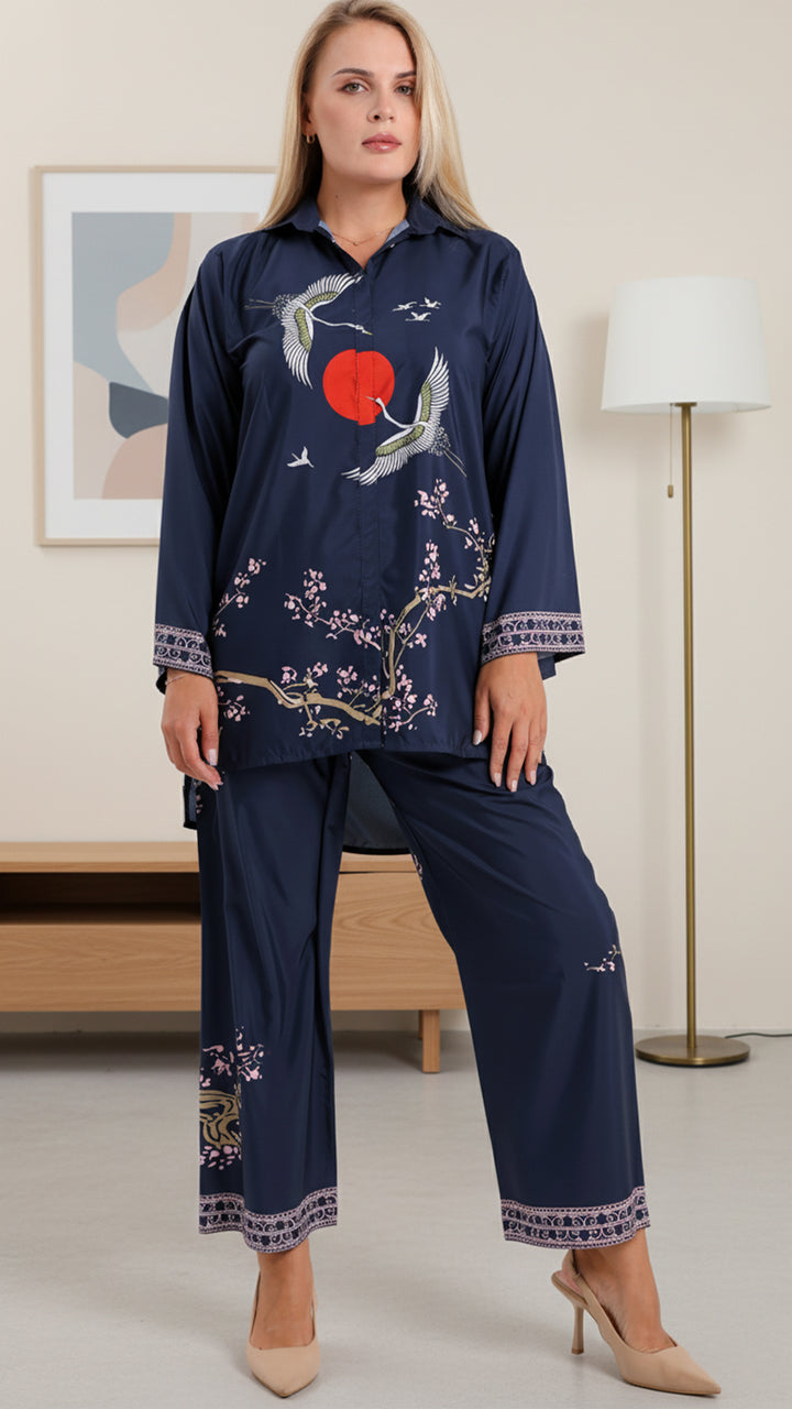 Selene Blue Matching Co-ord Set