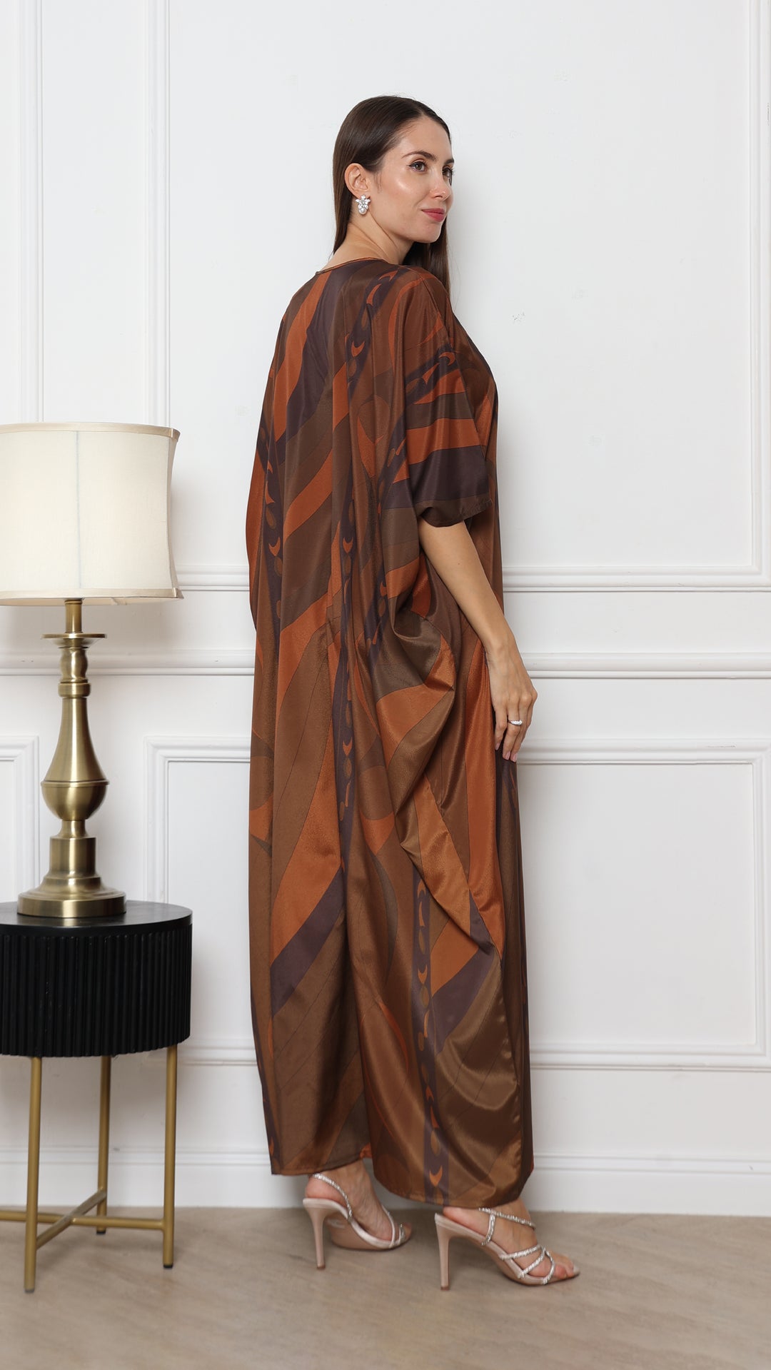 Celestial Mocha Elegance Kaftan
