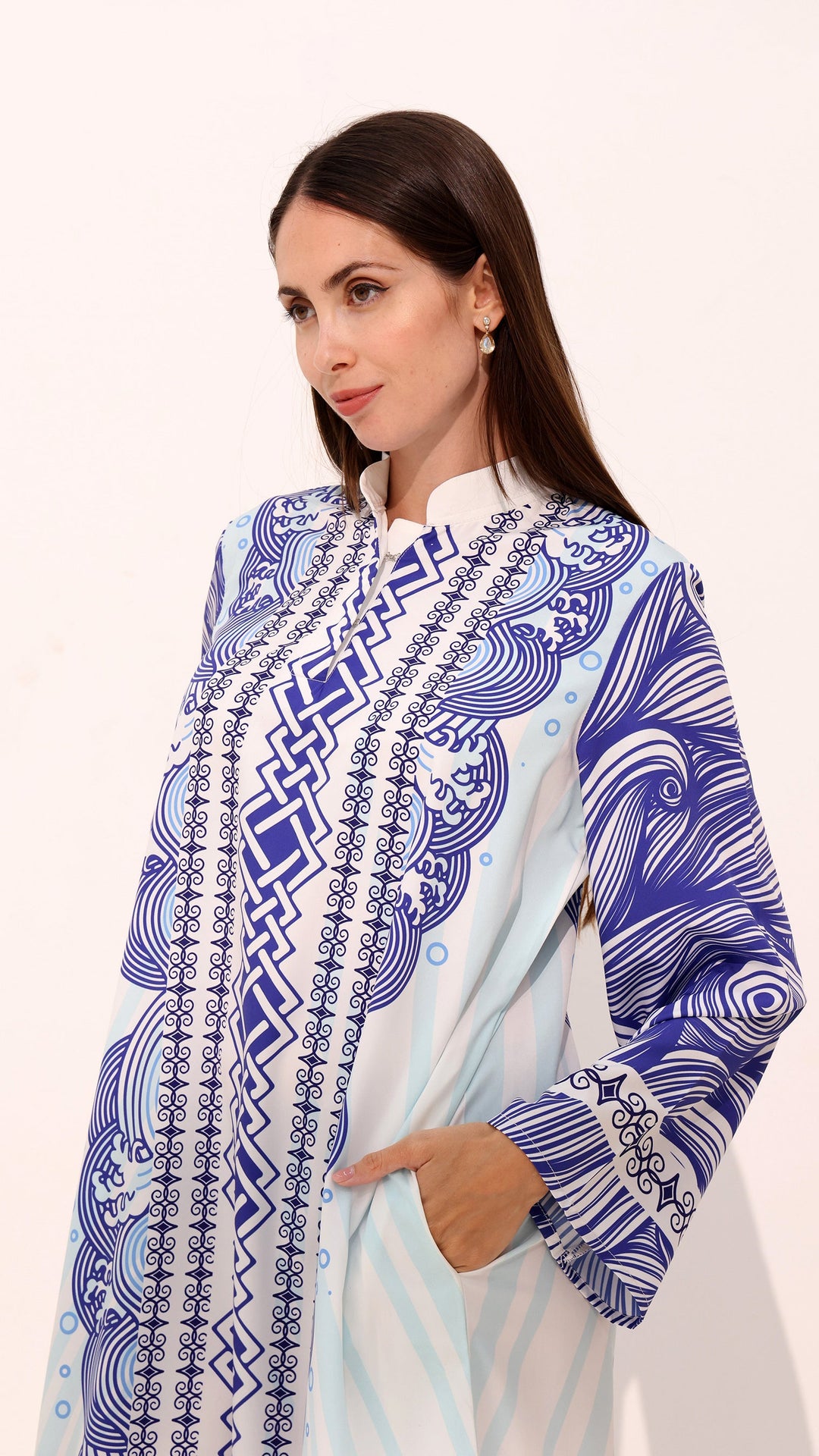 Ocean Whispers Kaftan Dress