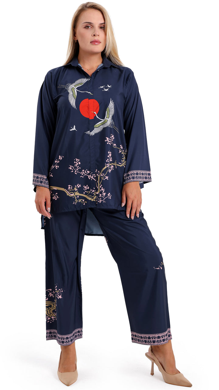Selene Blue Matching Co-ord Set
