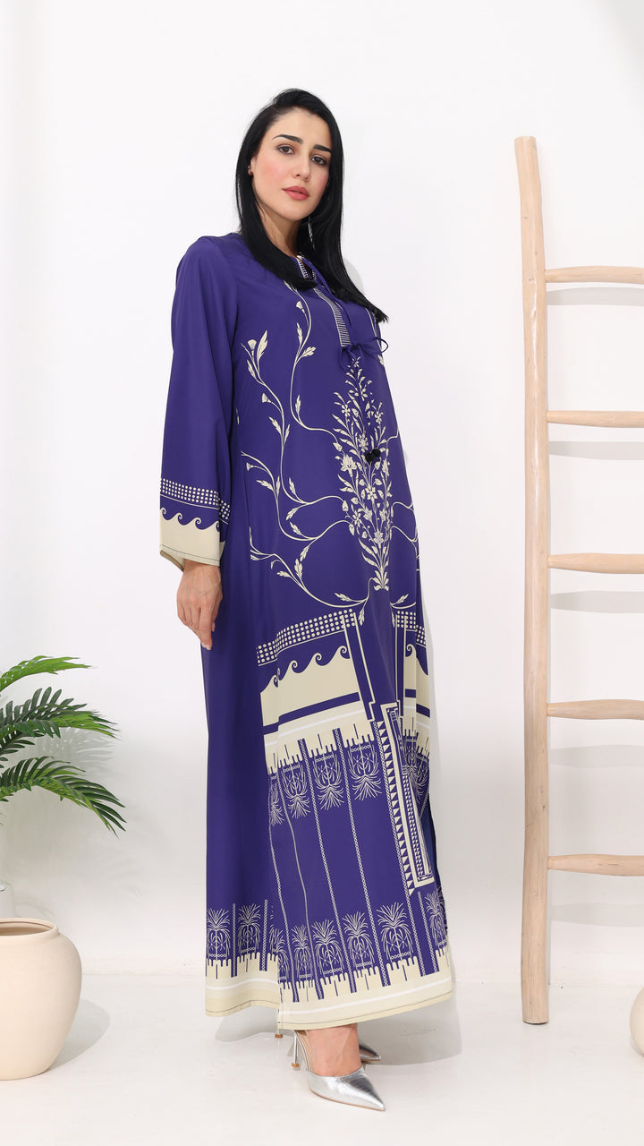 Mirelda Sapphire Kaftan Dress