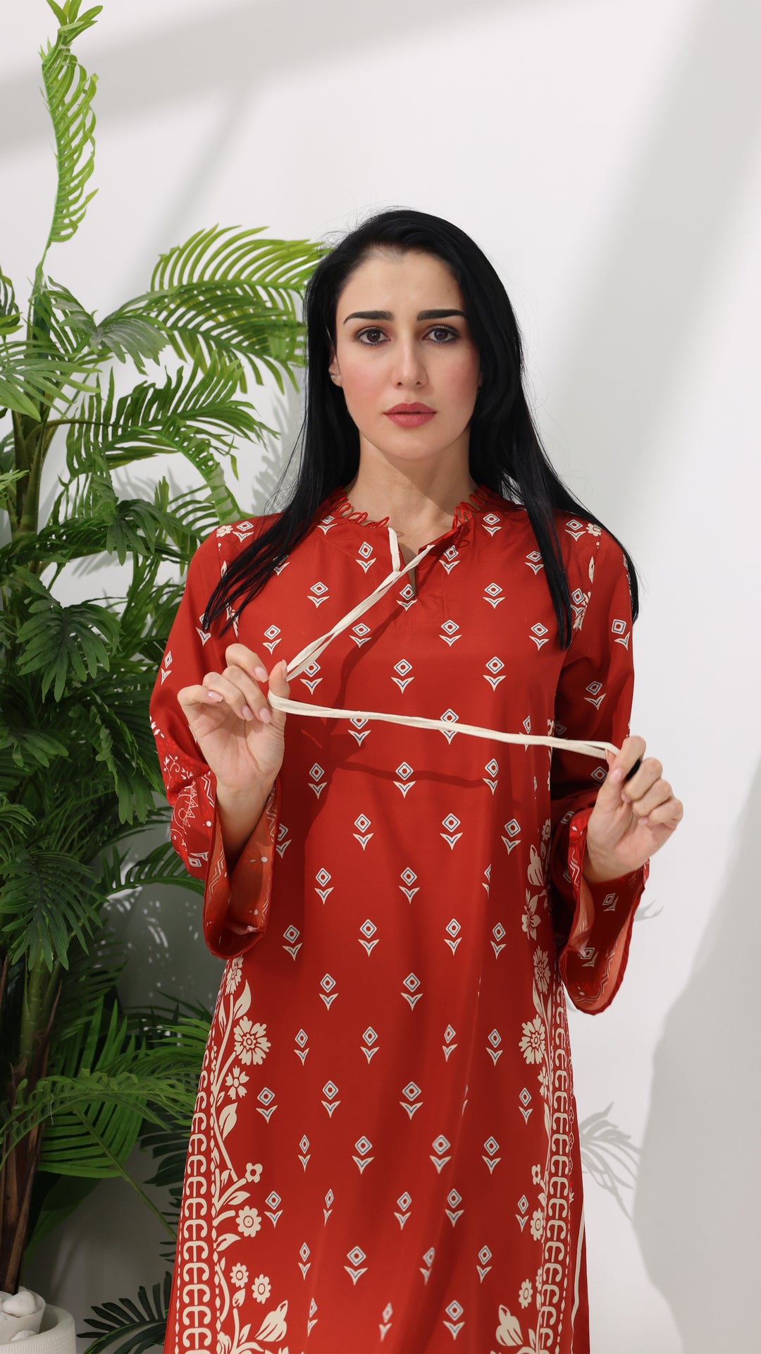 Zephara Garnet Kaftan Dress