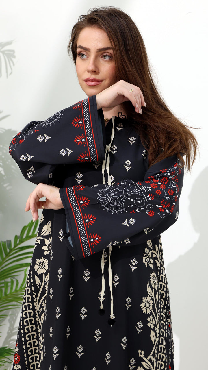 فستان قفطان زيفارا نوار