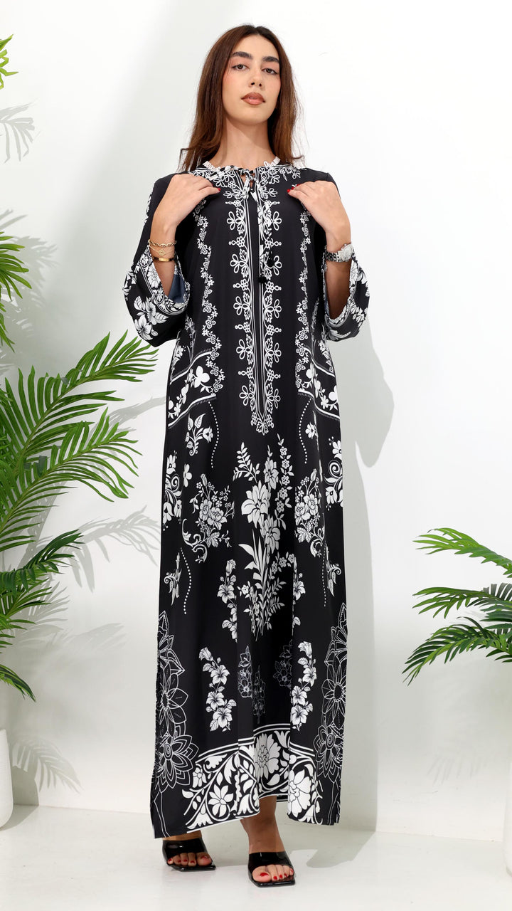 Sylvie Noire Kaftan Dress