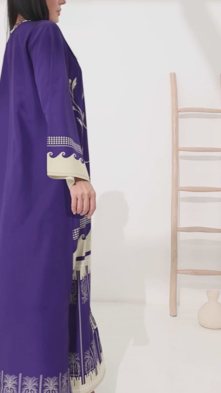 Mirelda Sapphire Kaftan Dress